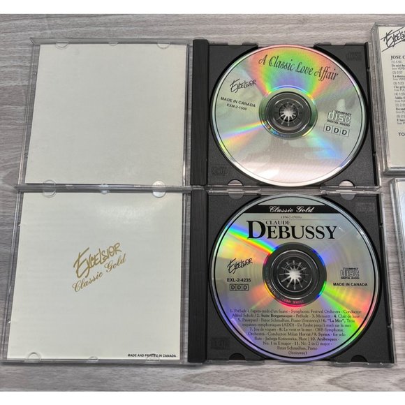 Exelsior Classical Music CD Lot of 6 Classic Gold Gershwin Debussy Pavarotti - Picture 5 of 7